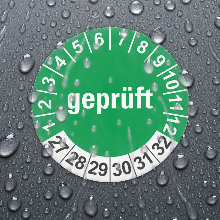 Geprüft Wartungsetiketten / Prüfplaketten / Prüfetiketten