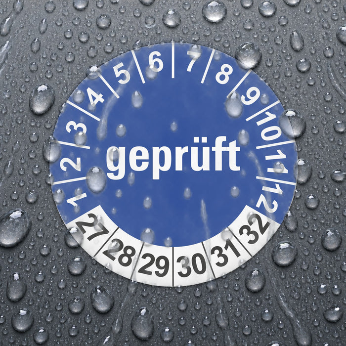 Geprüft Wartungsetiketten / Prüfplaketten / Prüfetiketten