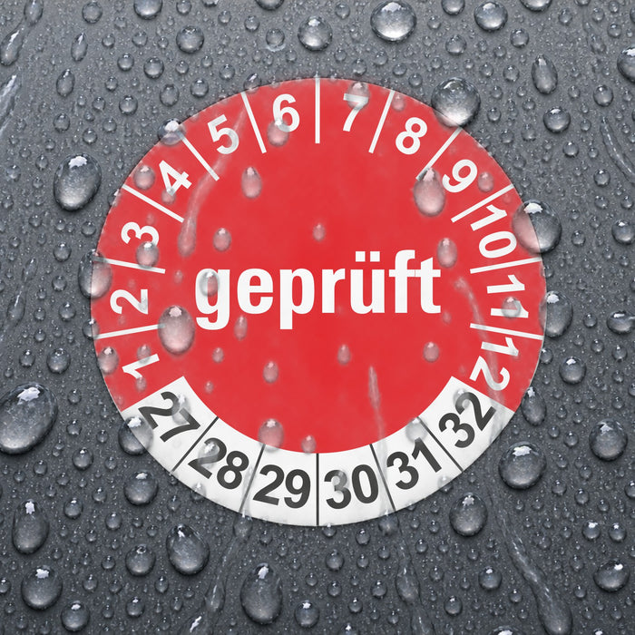 Geprüft Wartungsetiketten / Prüfplaketten / Prüfetiketten