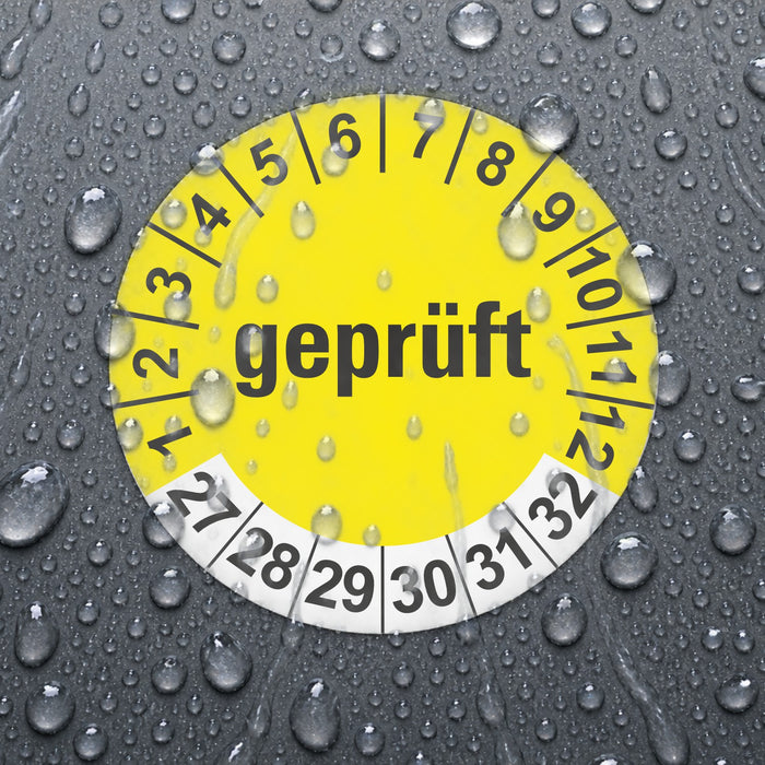 Geprüft Wartungsetiketten / Prüfplaketten / Prüfetiketten