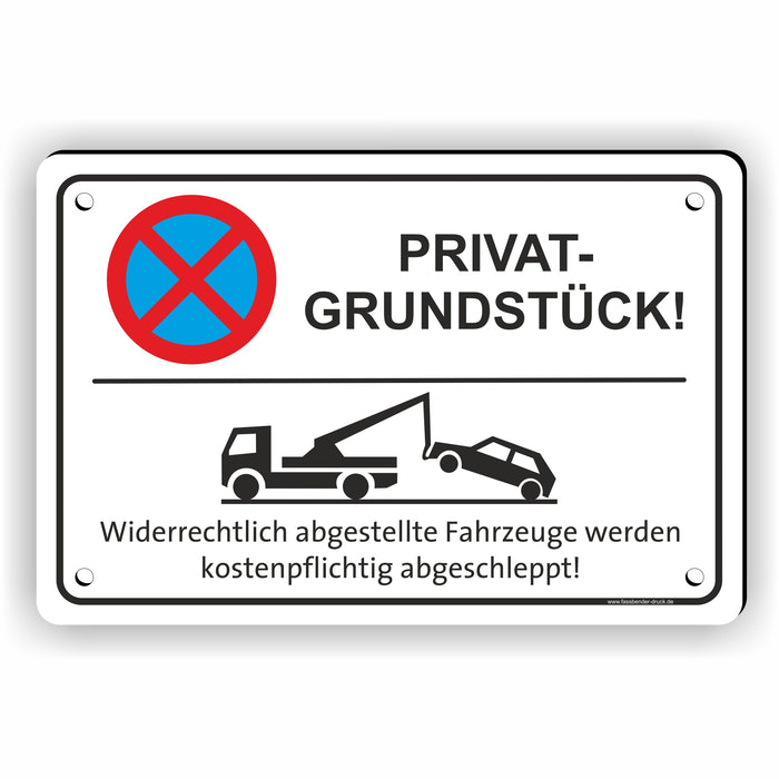 Parken verboten - Privatgrundstück