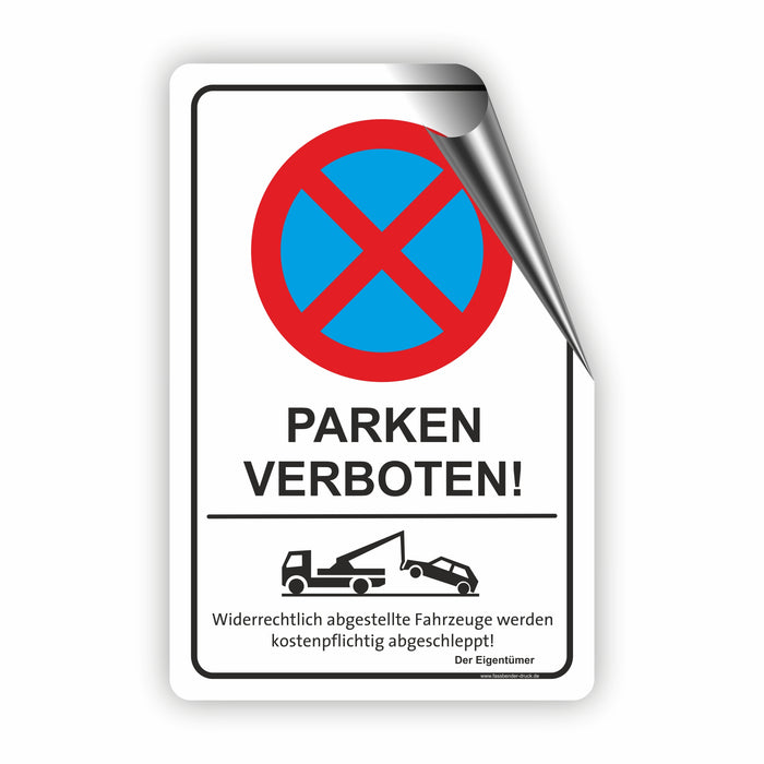 PV-012 Parken verboten Hinweis | Absolutes Parkverbot für Ihren Privatbereich