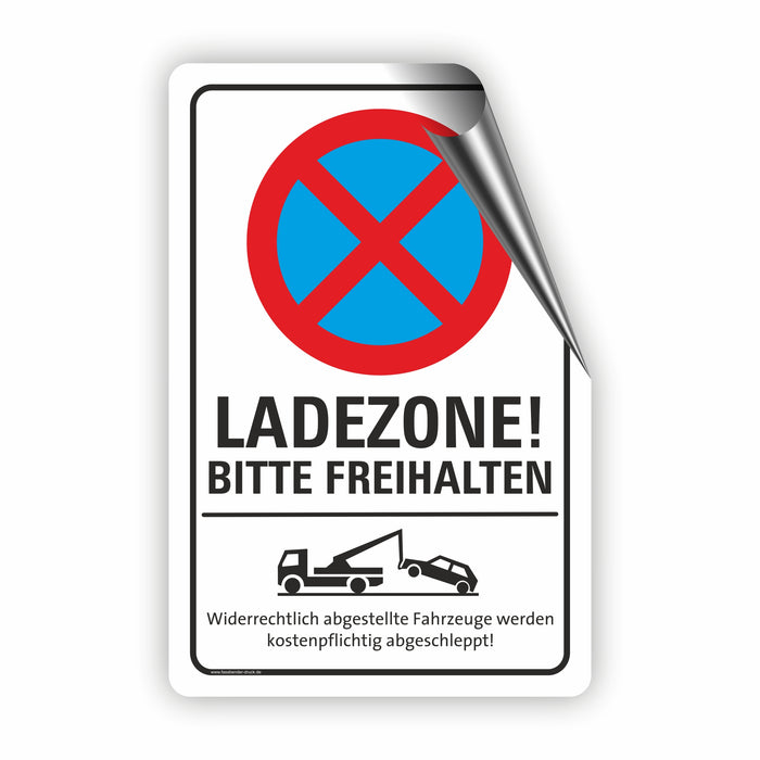 PV-028 LADEZONE BITTE FREIHALTEN | Parken verboten Hinweis | Absolutes Parkverbot für Ihren PARKPLATZ