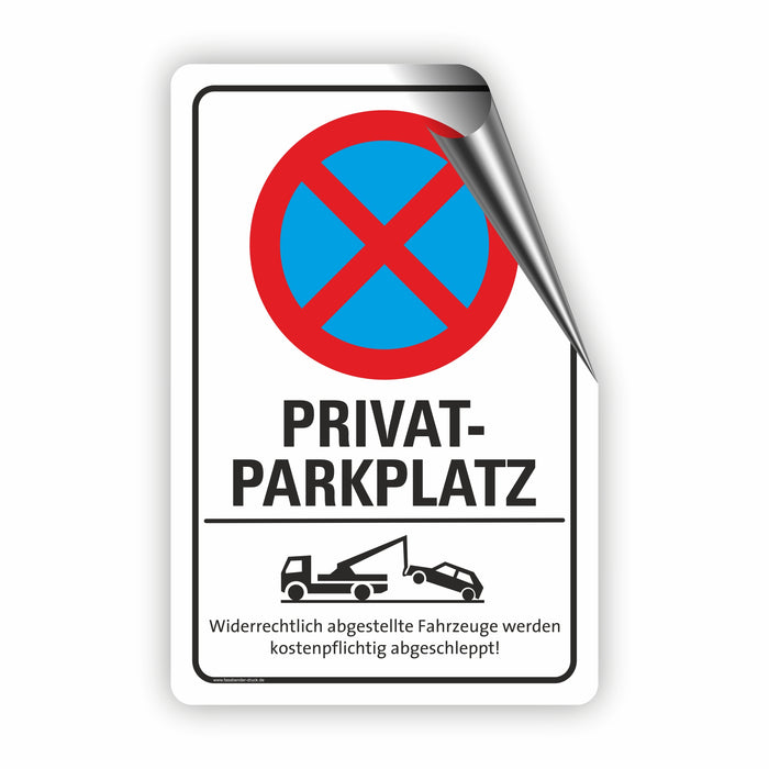 PV-030 PRIVATPARKPLATZ | Parken verboten Hinweis | Absolutes Parkverbot für Ihren PARKPLATZ