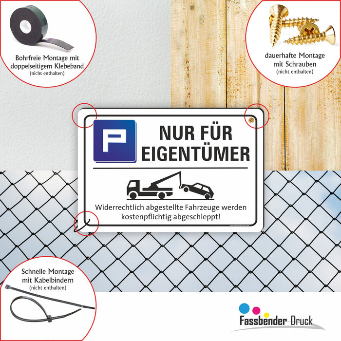 Parkplatz - NUR FÜR EIGENTÜMER