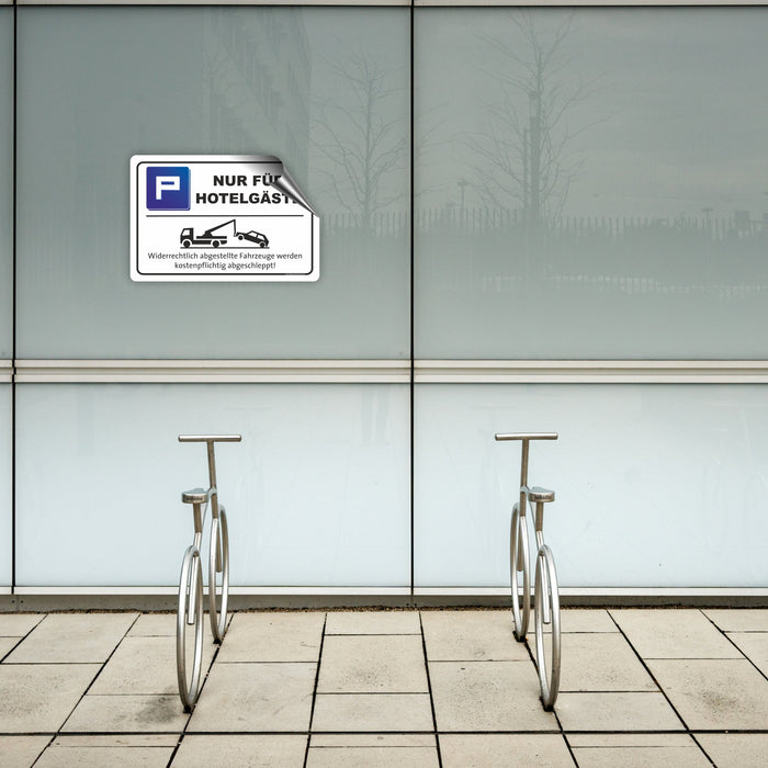 PV-056 NUR FÜR HOTELGÄSTE PARKPLATZ | Markieren Sie Ihren Hotelparkplatz oder Privatparkplatz mit diesem Hinweis