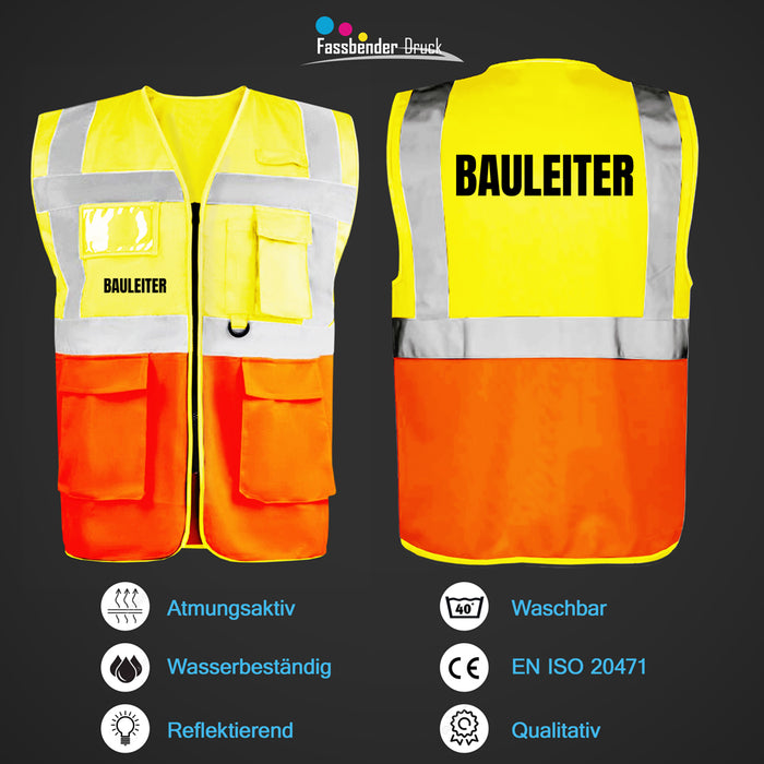 BAULEITER Warnweste PREMIUM