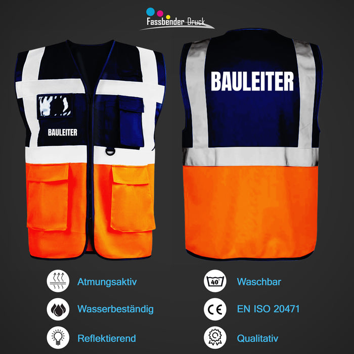 BAULEITER Warnweste PREMIUM