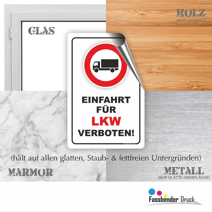 Einfahrt für LKW verboten