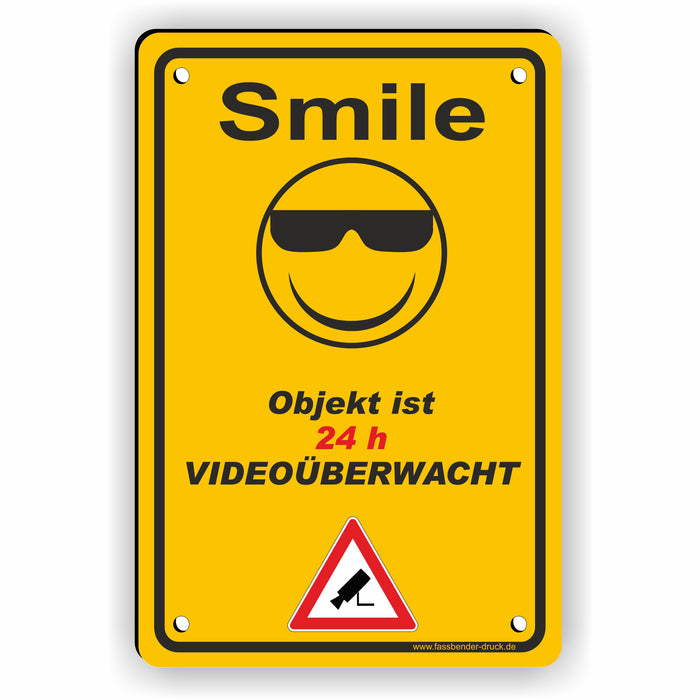 Videoüberwachung Smile I Objkekt ist 24h Videoüberwacht