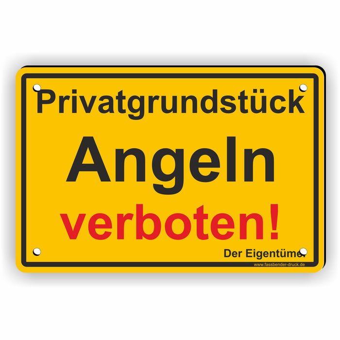 Privatgrundstück - Angeln verboten