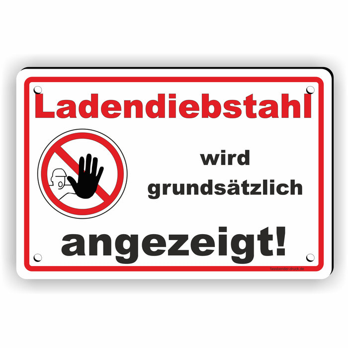 Ladendiebstahl wird zur Anzeige gebracht