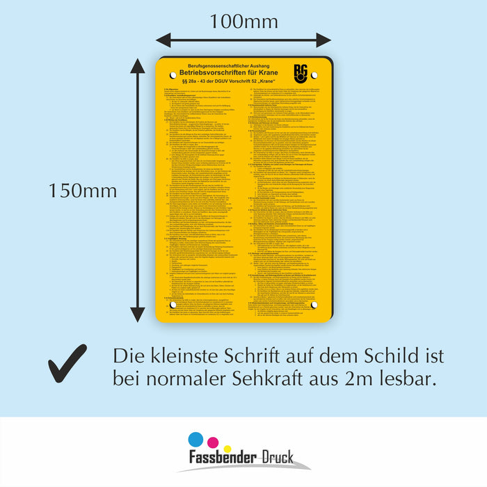 Kranvorschriften
