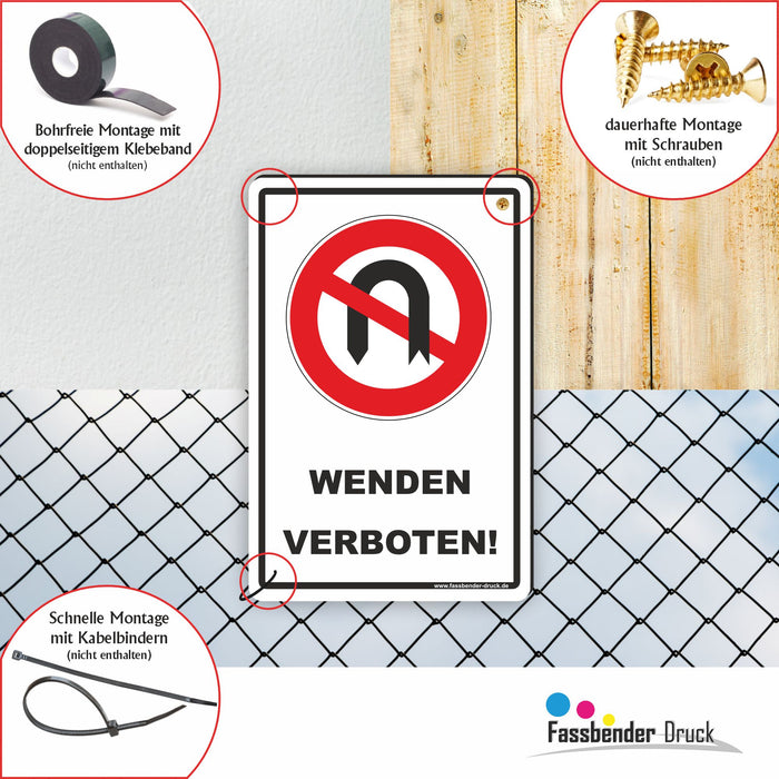 Wenden Verboten Zeichen