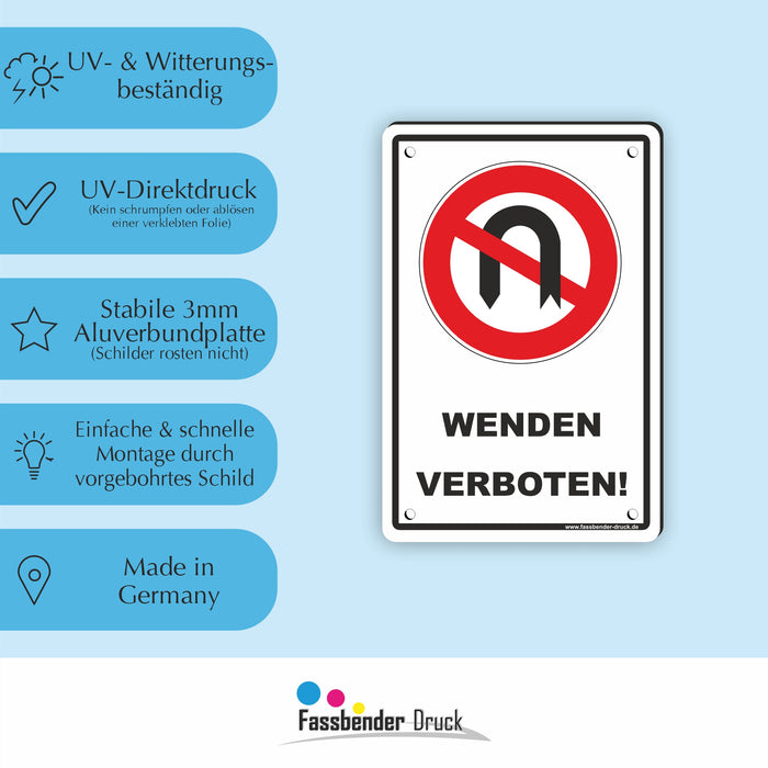 Wenden Verboten Zeichen