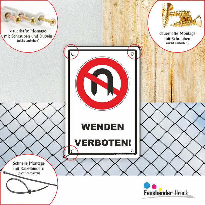 Wenden Verboten Zeichen