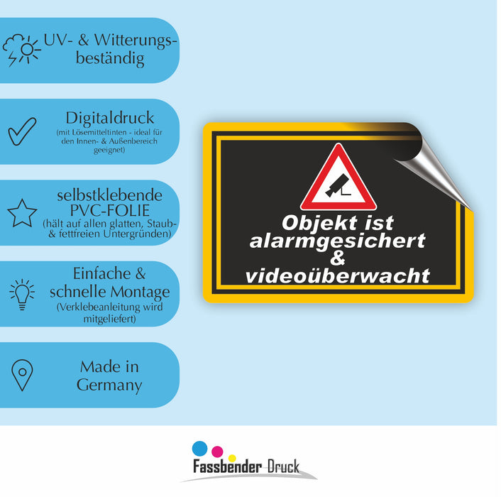 Objekt ist alarmgesichert & videoüberwacht