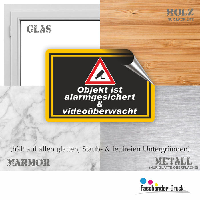 Objekt ist alarmgesichert & videoüberwacht
