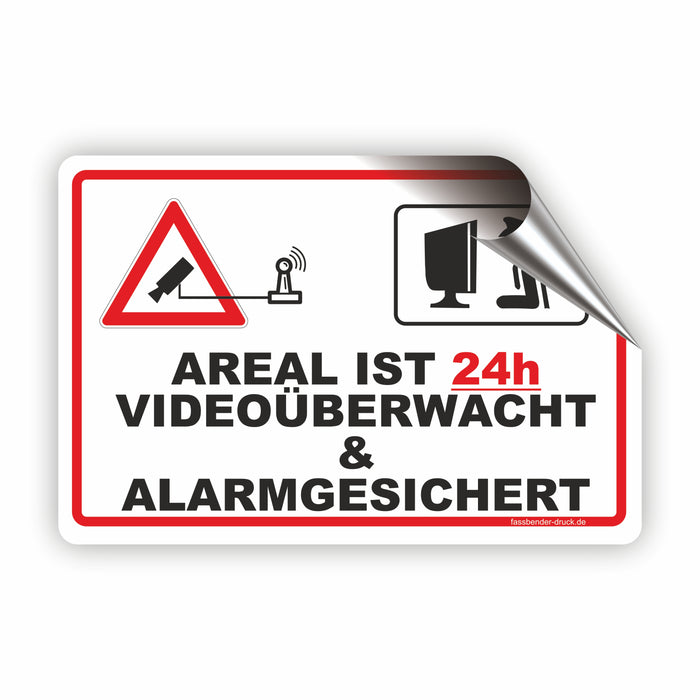 Areal ist 24h videoüberwacht und alarmgesichert