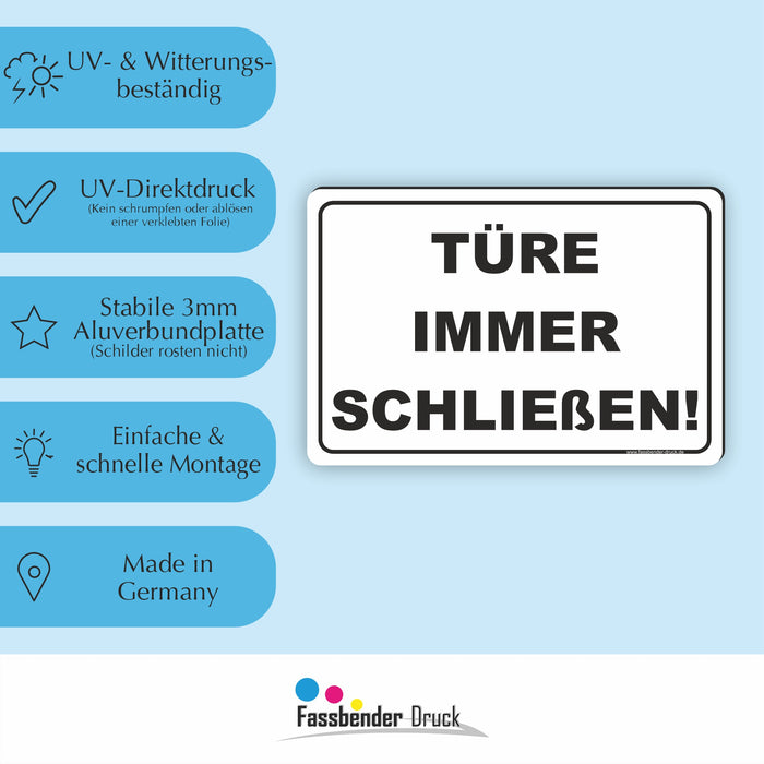 Türe immer schließen