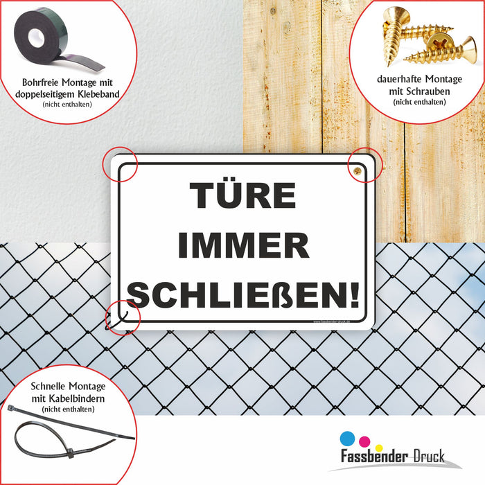 Türe immer schließen