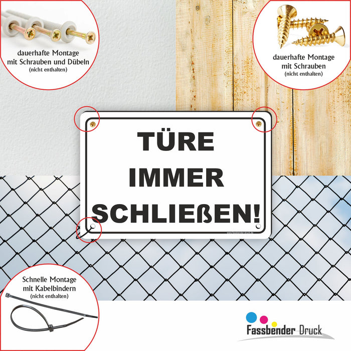 Türe immer schließen
