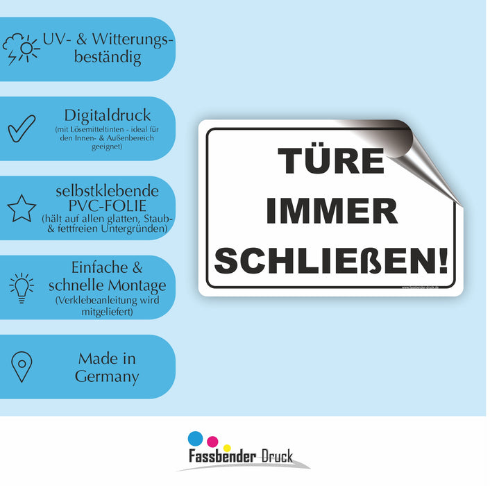 Türe immer schließen