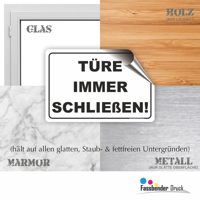 Türe immer schließen