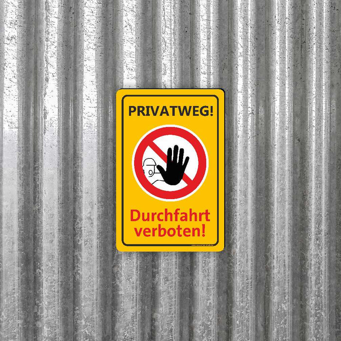 Privatweg! Durchfahrt verboten