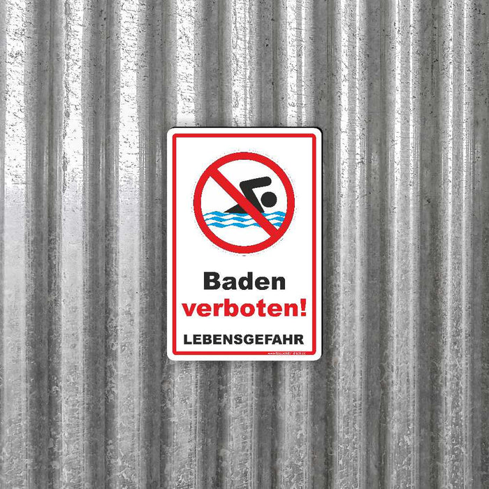 Baden verboten - Lebensgefahr