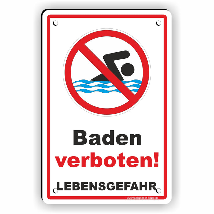 Baden verboten - Lebensgefahr