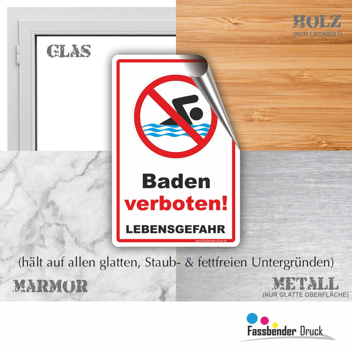 Baden verboten - Lebensgefahr