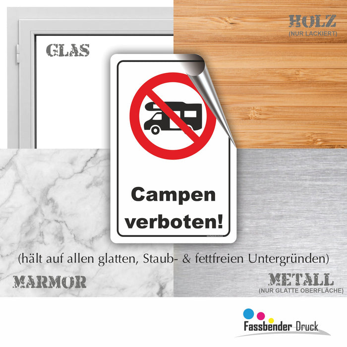 Campen verboten