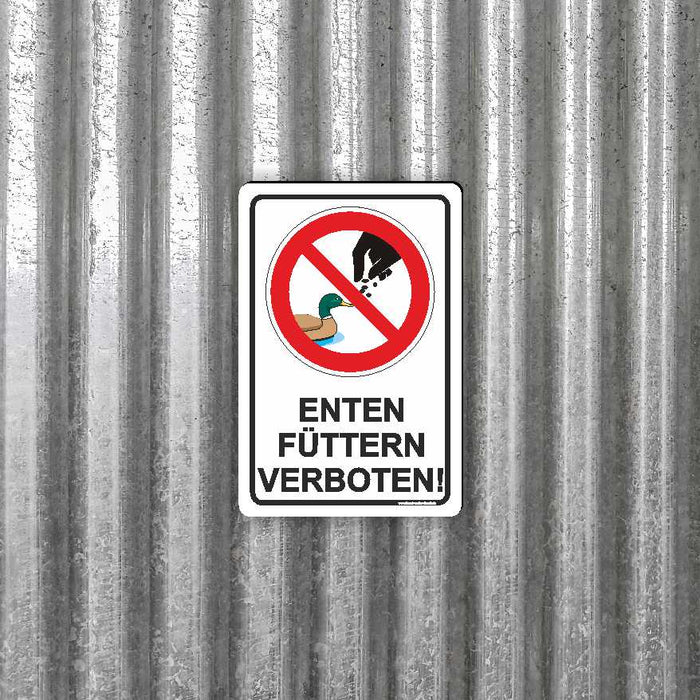 Enten füttern verboten