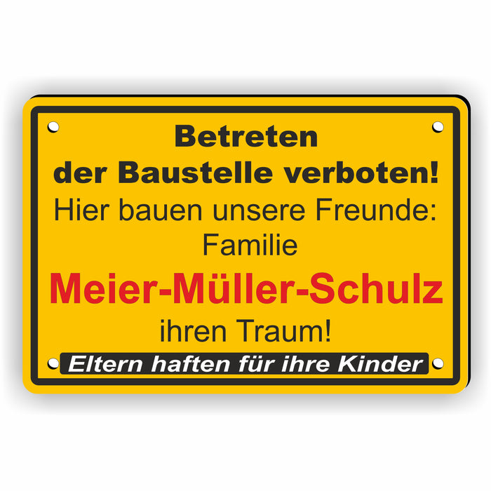 Betreten der Baustelle verboten