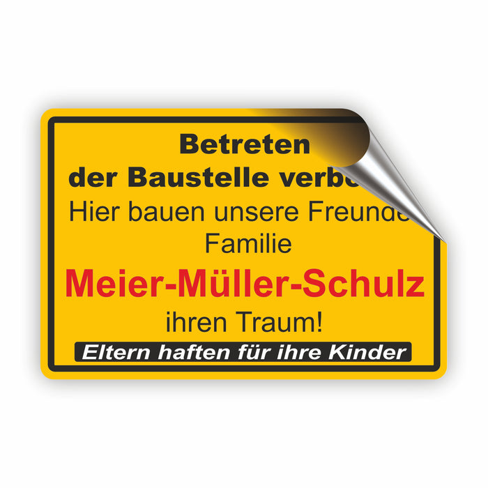 Betreten der Baustelle verboten