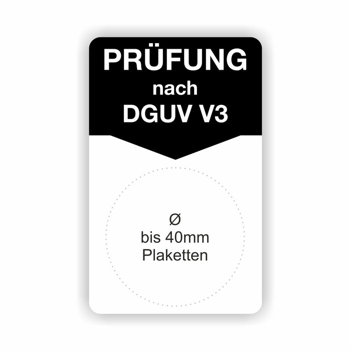 DGUV V3 40x80mm Grundetiketten / Grundträger / Untergrund