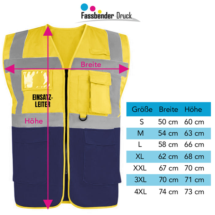 EINSATZLEITER Warnweste PREMIUM