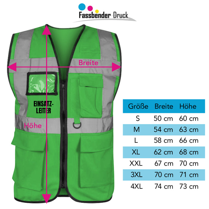 EINSATZLEITER Warnweste PREMIUM