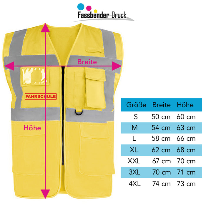 FAHRSCHULE Warnweste PREMIUM