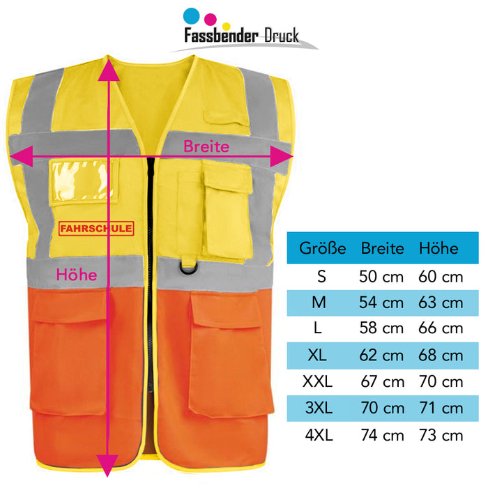 FAHRSCHULE Warnweste PREMIUM