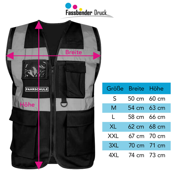 FAHRSCHULE Warnweste PREMIUM