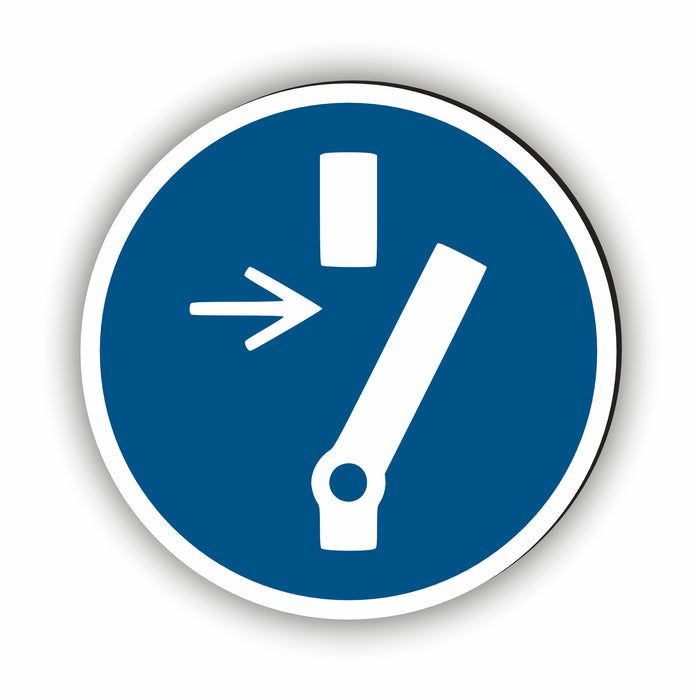 Gebotszeichen Vor Wartung oder Reparatur freischalten RUND (M021) nach DIN EN ISO 7010