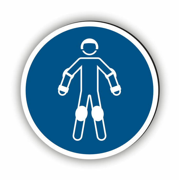 Gebotszeichen Schutzausrüstung für Rollsport benutzen RUND (M049) nach DIN EN ISO 7010