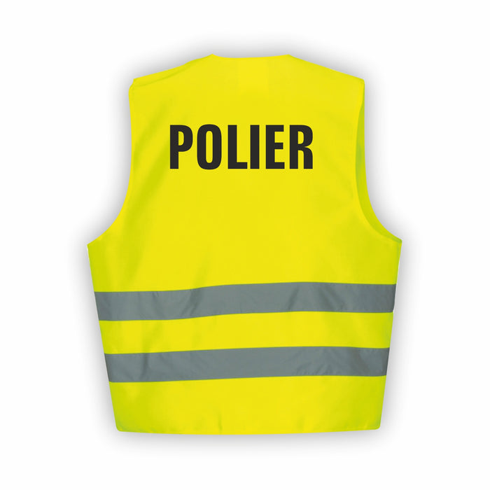 POLIER Warnweste | Signalweste | Sicherheitsweste nach ISO 20471 | 6 Farben + 3 Größen