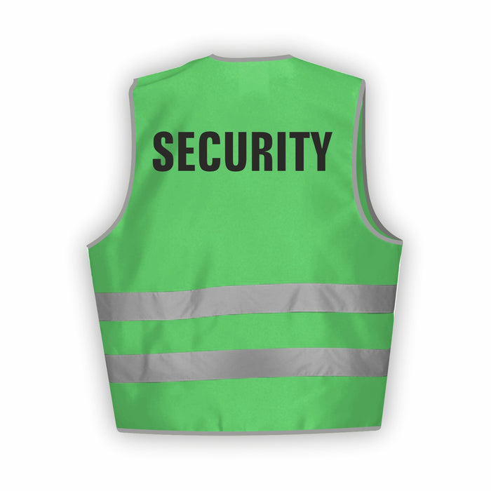 SECURITY Warnweste | Signalweste | Sicherheitsweste nach ISO 20471 | 6 Farben + 3 Größen