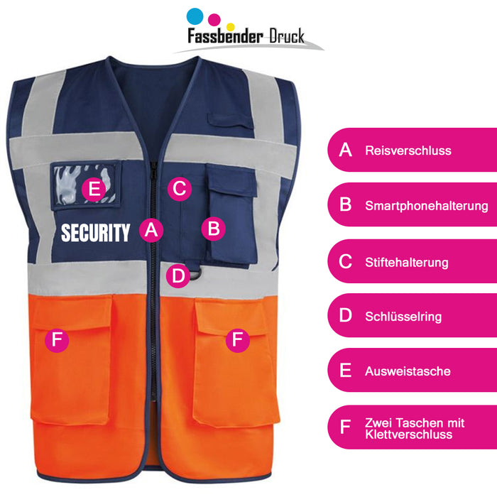 SECURITY Warnweste PREMIUM