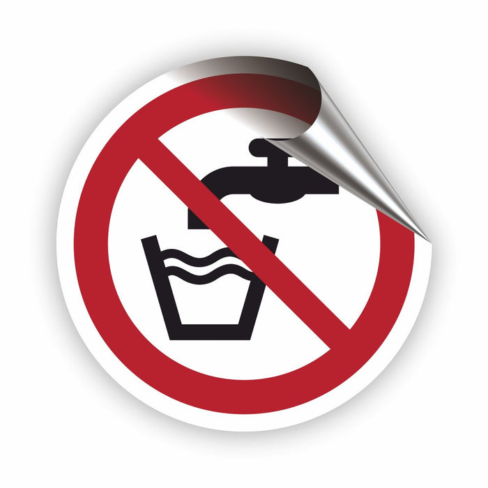 Verbotszeichen Kein Trinkwasser RUND (P005) Piktogram nach DIN EN ISO 7010