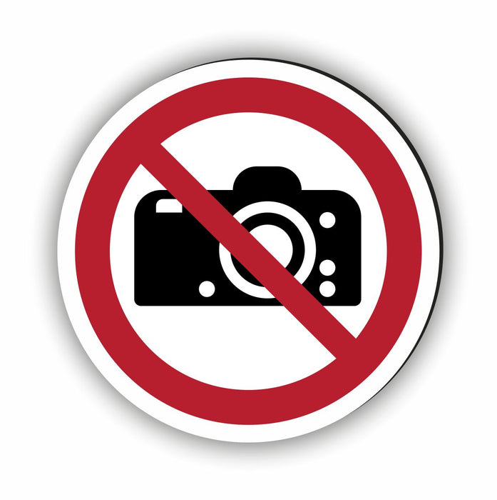 Verbotszeichen Fotografieren verboten RUND (P029) Piktogram nach DIN EN ISO 7010