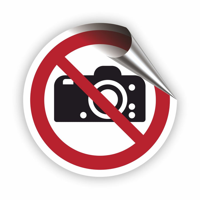 Verbotszeichen Fotografieren verboten RUND (P029) Piktogram nach DIN EN ISO 7010